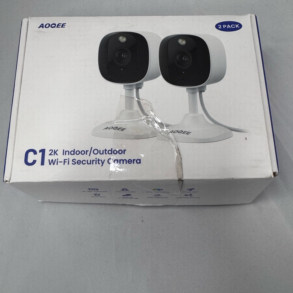 C1 2K Indoor/Outdoor Wi-Fi Security Camera - White